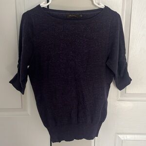 The Limited Short Sleeve Purple Sweater